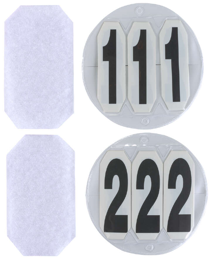 KANTRIE Startnummern Klett rund